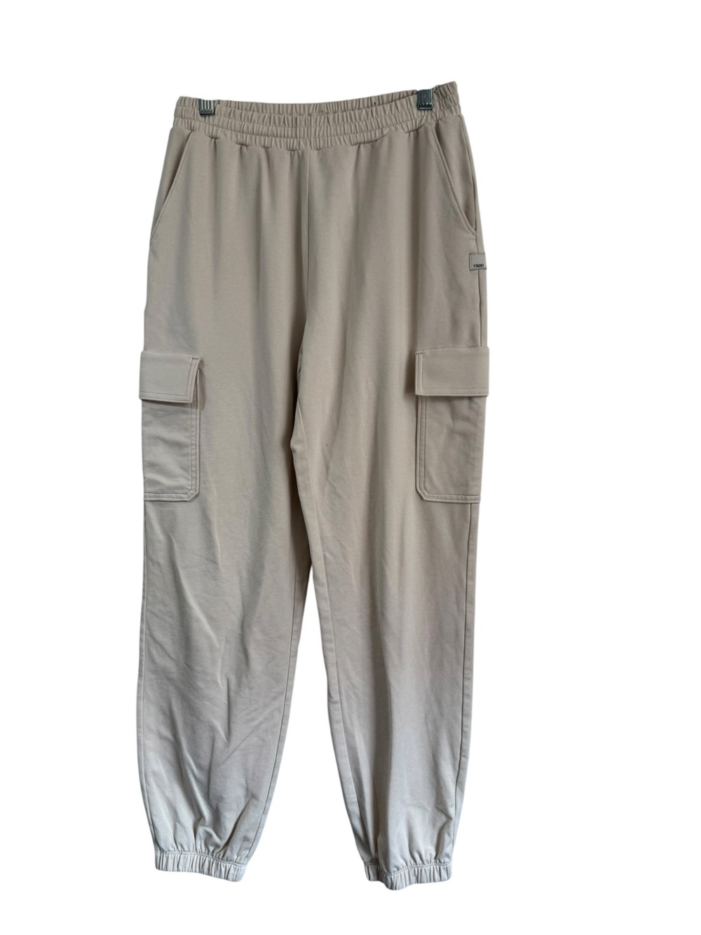 Vuori Boyfriend Cargo Sweatpants Milkweed Heather Cream Joggers VW4062 Small